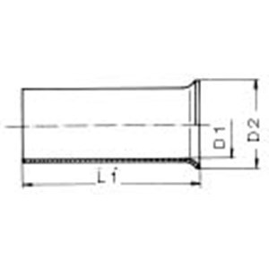 FERRULE,14 AWG,NON-INSUL