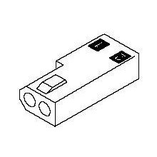 CONN,RECPT,2 POS,PANEL MOUNT