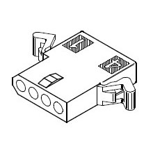 4CKT RECEPTACLE HOUSING       162504R1