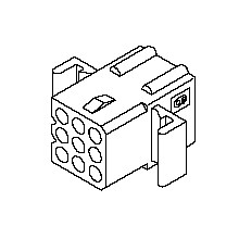 062 PWR CONN RECEPTACLE FREE HNG 12CKT