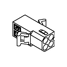 CONN,RECPT,4 POS,PANEL MOUNT