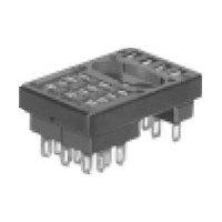 RELAY,SOCKET,4 PIN,BLADE,PC MOUNT