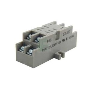 RELAY,SOCKET,8 PIN,BLADE,DIN RAIL MOUNT