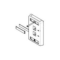 FACE PLATE,2 POS,110,PNL MT