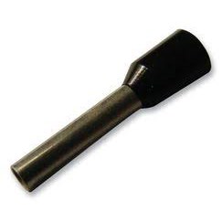 FERRULE,16 AWG,BLACK,INSULATED