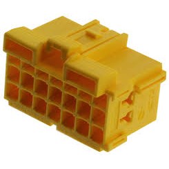 CONN,PLUG,21 POS,HOUSING,YELLOW