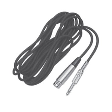 MIC CABLE,XLRF TO 1/4IN,25FT