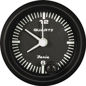 GUAGE 2IN CLOCK - QUARTZ ANALOG