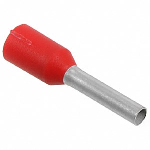 FERRULE,17 AWG,RED,INSULATED,TAPE & REEL