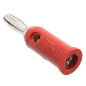 PLUG,BANANA,PKG/10,RED