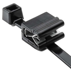 CABLE TIE,EDGE CLIP,8IN,50LB,BLK