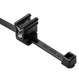 CABLE TIE,EDGE CLIP,50LB,8IN,BLK,100/BAG