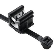 CABLE TIE,EDGE CLIP,50LB,8IN,BLK,500/BAG