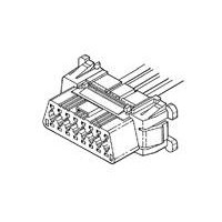 CONN,PLUG,16 POS,HOUSING,NATURAL,PANEL