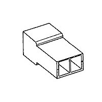 CONN,PLUG,2 POS,HOUSING,NATURAL