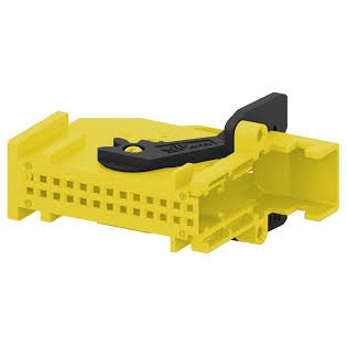 CABLE CLAMP,26 POS,YELLOW,RIGHT ANGLE