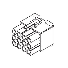 CONN,RECPT,6 POS,PANEL MOUNT