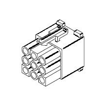 CONN,RECPT,9 POS,PANEL MOUNT