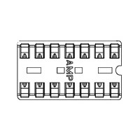 SOCKET,IC,14 PIN,30/TUBE