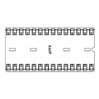 SOCKET,IC,28 PIN,15/TUBE