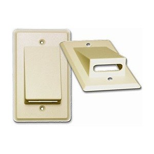 WALLPLATE,RIBBON WIRE,IVORY