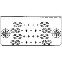 CONN,GROUNDING BLOCK,34 POS,M SERIES