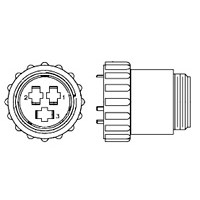 CONN,CPC,PLUG,3 POS,SHELL