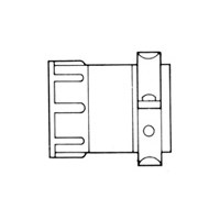 CABLE CLAMP,CPC,SHELL SIZE