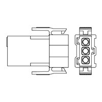 CONN,RECEPT,3 POS,METRIMATE