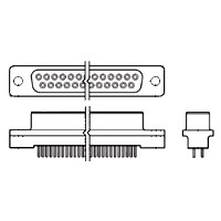 CONN,D-SUB,RECPT,25 POS,POS