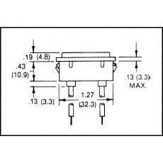 LAMP ASSY,105-125VAC,NEON,RECTANGLE