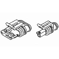 CONN,PLUG,2 POS,SUPERSEAL