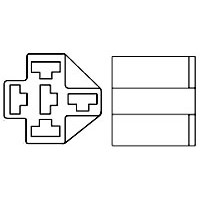 RELAY,SOCKET,5 PIN,BLADE,FREE HANGING