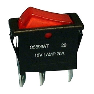 SWITCH,ROCKER,SPST,15A,125/250VAC,ON-OFF