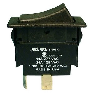 SWITCH,ROCKER,DPST,20A,125VAC