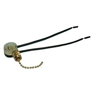 SWITCH,PULL CHAIN,SPST,6A,125VAC,ON-OFF