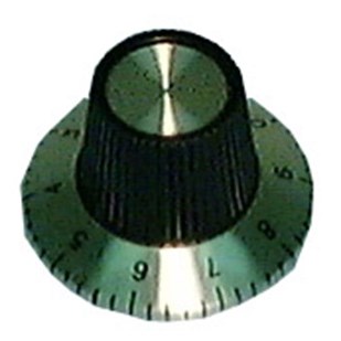 KNOB,STRAIGHT KNURL,1.15IN DIA,1/4 SHAFT