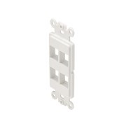 WALLPLATE INSERT,DECOR,4-KEYSTONE HOLES,