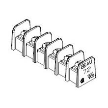 TERMINAL BLOCK,5 POS,15 AMP,PC MOUNT