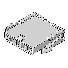 CONN,PLUG,5 POS,HOUSING,FREE HANGING