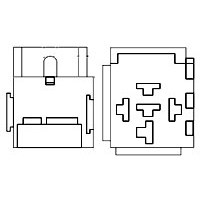 RELAY,SOCKET,5 PIN,BLADE,W/BRACKET