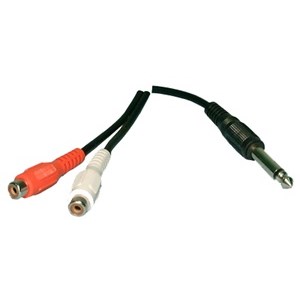 ADAPTER,AUDIO,1/4INMONO PLUG