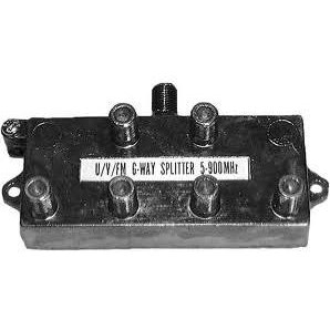 SPLITTER,COAX,6-WAY,HYBRID,5-900MHZ,BULK