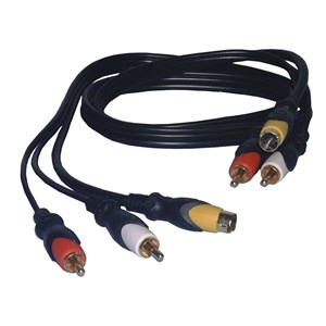 CABLE,2-RCA M&4PIN MINI DIN