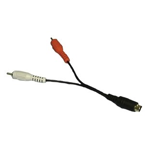 ADAPTER,S-VIDEO/M TO 2 RCA/M