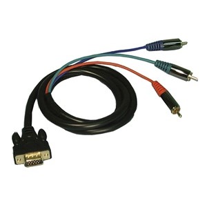 CABLE,VGA,HDTV,M/3RCA,6FT