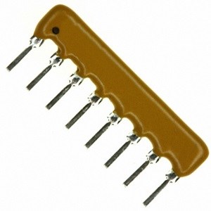 RESISTOR NETWORK,1.2K OHM,2%,8 PIN SIP