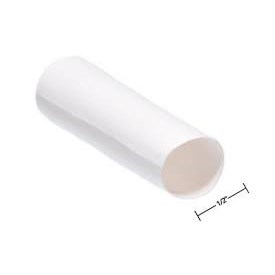 HEAT SHRINK,1/2 IN DIA,WHITE,4 FT,2:1