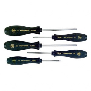 TOOL SET,SCREWDRIVER,TORX,5PC,MICRO FNSH