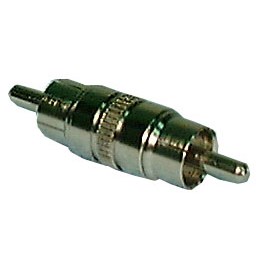 ADAPTER,RCA,DUAL MALE,METAL